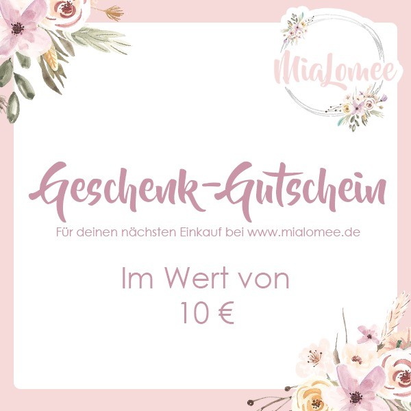 Geschenk-Gutschein - 10 Euro